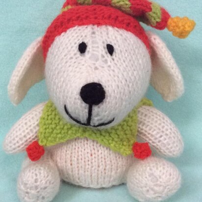 Santa's Helper Dog - knitting pattern