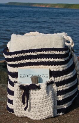 "Nautical Knots" Beach / Yarn / Tote Bag
