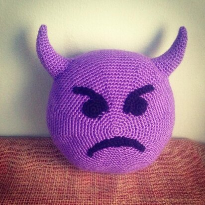 Emoji Imp Pillow