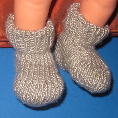 Baby Silver Silk Boots