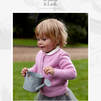 Isabelle Cardigan - Knitting Pattern For Kids in Willow & Lark Nest