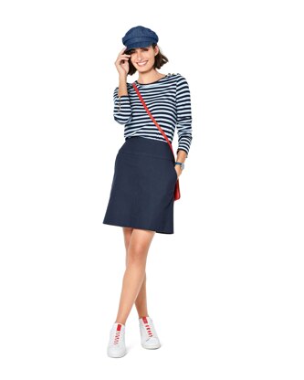 Burda Style Misses' Skirt with Yoke â€“ Hip Yoke Pockets B6235 - Paper Pattern, Size 8-18