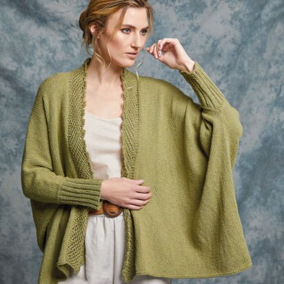 Ginger Cardigan in Rowan Denim Revive - ZB298-00012-FR - Downloadable PDF