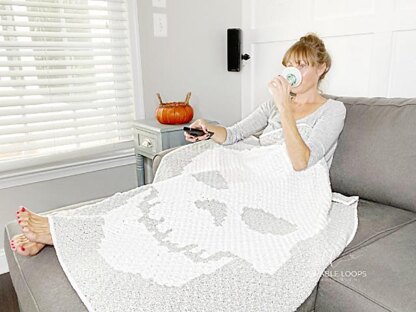 Skeleton Throw Blanket