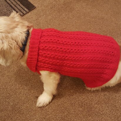 Sophie's Collared Mock Cable Jacket - knitting pattern