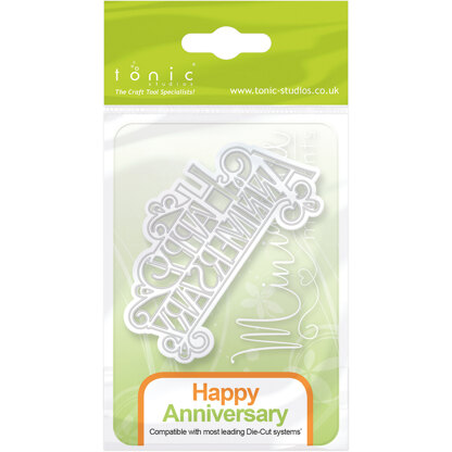 Tonic Studios Miniature Moments Sentiment Die - Happy Anniversary