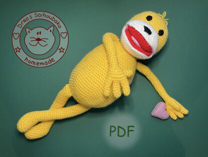 Flat Eric amigurumi doll