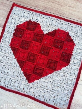 Heart Pixel Art Square