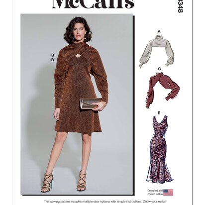 McCall's Misses' Dress and Shrug M8348 - Sewing Pattern