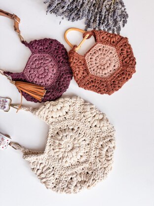 Seven Hexi Granny Square Bag