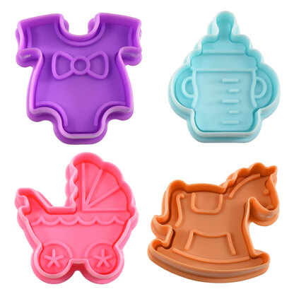 R&M Baby Pastry & Cookie Stamps Set of 4