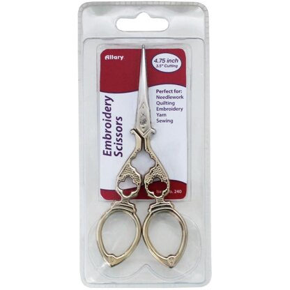 Allary Needlework Scissors 4.75in