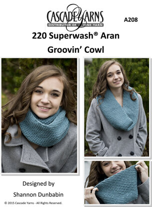 Cascade Yarns A208 Groovin' Cowl (Free)