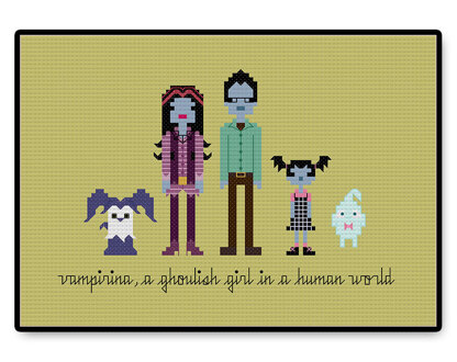 Vampirina - PDF Cross Stitch Pattern