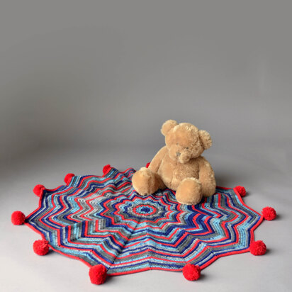 Firework Blankie in Universal Yarn Little Bird & Little Bird Colors - Downloadable PDF