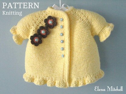 Knitting PATTERN Baby Jacket Evelyn
