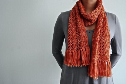 Cables & Lace Scarf