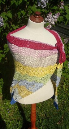 Bubblegum shawl