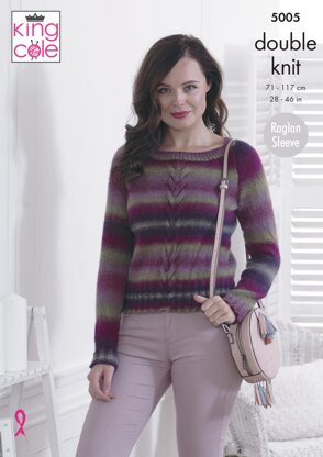 Sweater & Cardigan in King Cole Riot DK - 5005 - Downloadable PDF