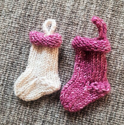 Mini Christmas stocking ornament