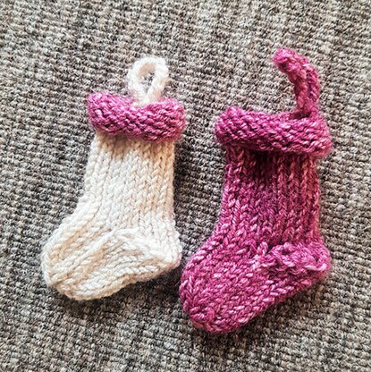 Mini Christmas stocking ornament