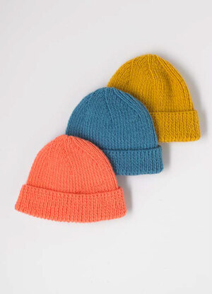 "Daylight Beanie" - Free Beanie Knitting Pattern in Paintbox Yarns Simply DK