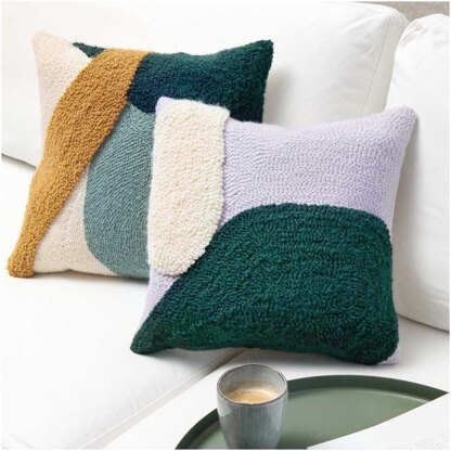 Rico Punch Needle Kit - Cushion Lavender - 40cm x 40cm