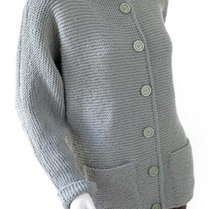 Knit Oh-So-Simple Cardigan in Lion Brand Wool-Ease