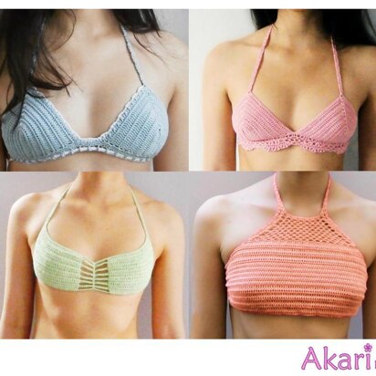 Four Crochet Bikini Tops_ PBK1