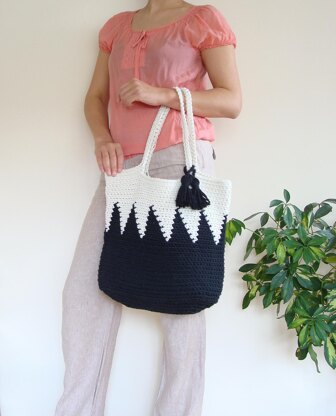 Large Geometric Tote