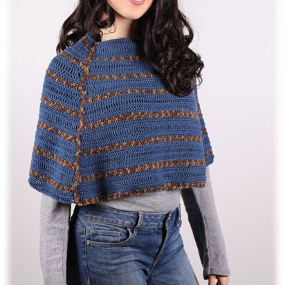 Crochet Adult Poncho in Plymouth Yarn Happy Feet 100 - 3016 - Downloadable PDF