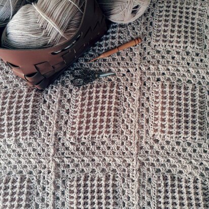 Waffle Granny Afghan