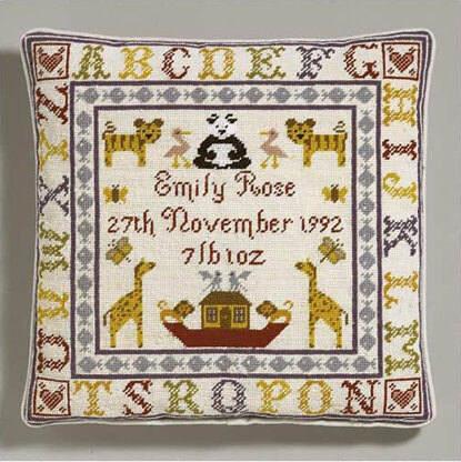 Historical Sampler Company Alphabet Birth Tapestry Kit - 35cm x 35cm