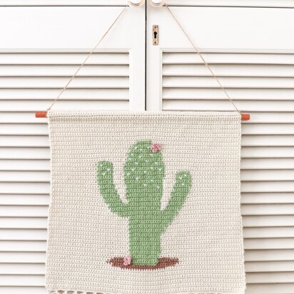 Cactus wall hanging