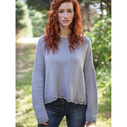 Coneflower Sweater in Berroco Modern Cotton - Downloadable PDF