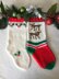 Wandering Reindeer and Holly Berry Christmas Stockings