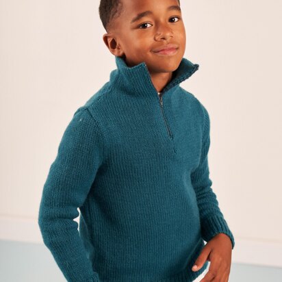 Mini Blue Sweater in Rowan Alpaca Soft DK PDF