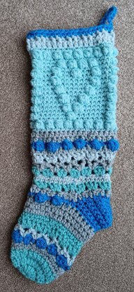 Love Heart Crochet Stocking