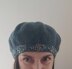 Mosaic beaded beret and scarf