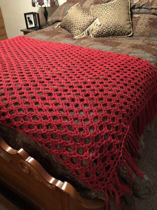 Simply Sophisticated Scarlet Throw