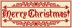 Old Timey Merry Christmas Banner