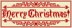 Old Timey Merry Christmas Banner