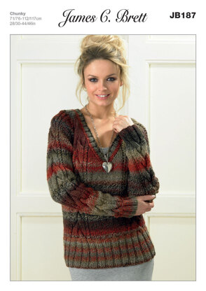 Sweaters in James C. Brett Marble Chunky - JB187