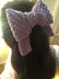 Big hair bow knitting pattern