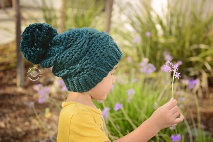 Chunky Butterfly Slouch Beanie