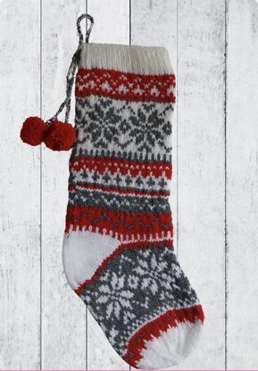 Snowflake Christmas Stocking