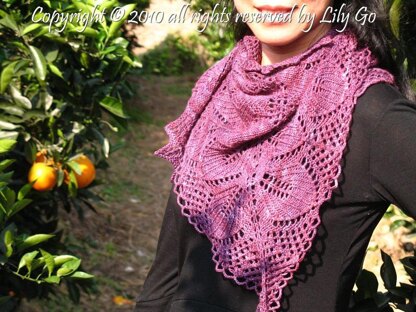 Poison Ivy Shawl.