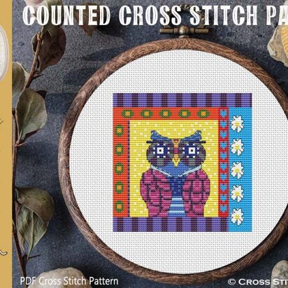 Crazy Patch Owl 04