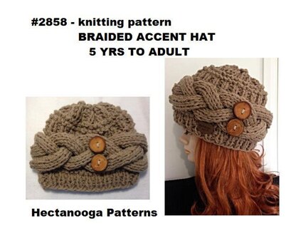 2858- BRAIDED ACCENT HAT