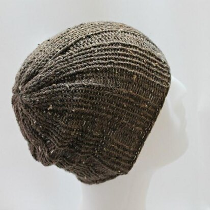 Loom Knit Rib Stitch Mens Hat